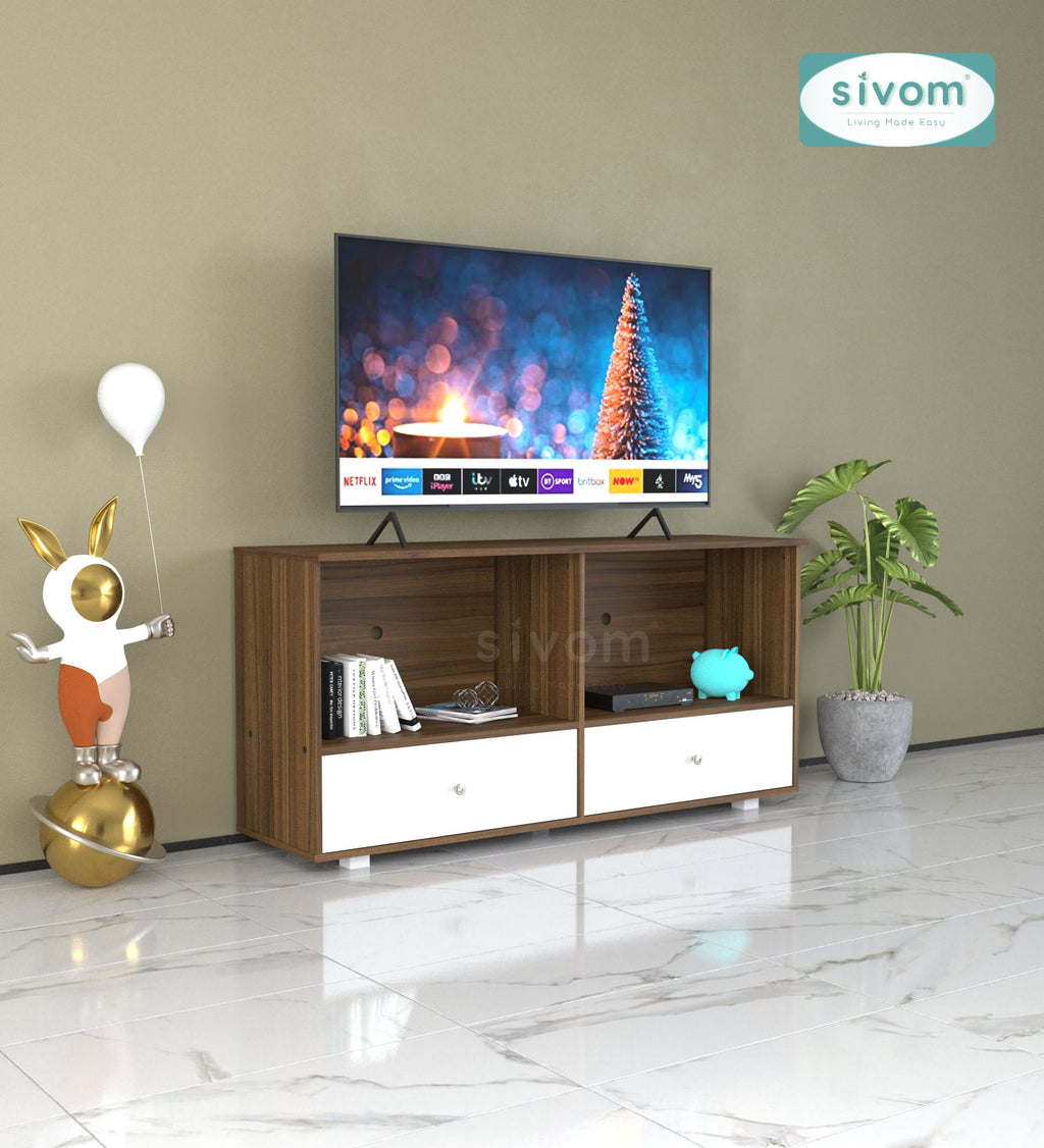 Sivom furniture SIVOM DOLLAR Multipurpose TV Unit fits upto 43 inch with Storage Engineered Wood TV Entertainment Unit for Modern Homes | Elegant Design & Premium Finish (Copy) (Copy)