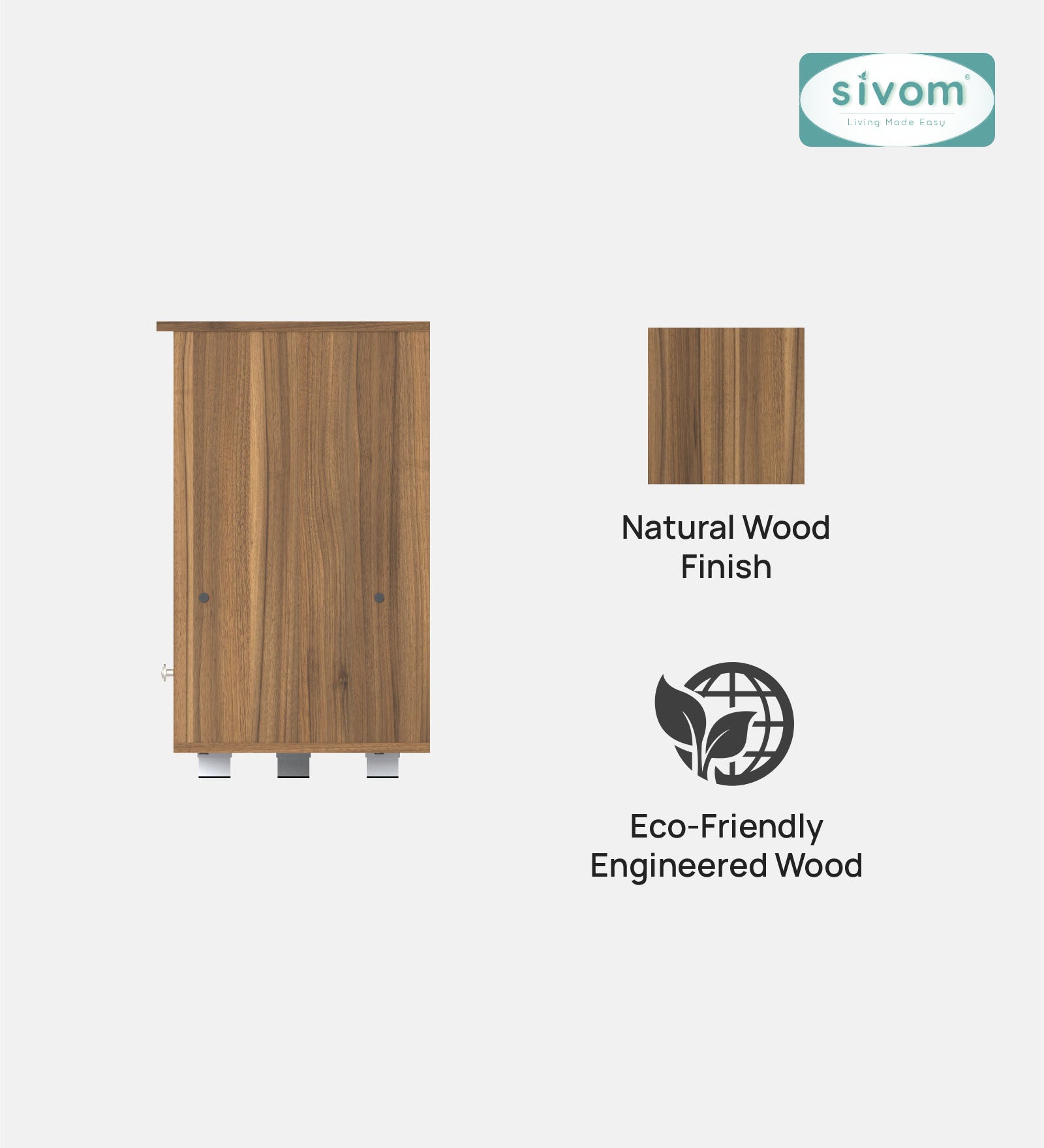 Sivom furniture SIVOM DOLLAR Multipurpose TV Unit fits upto 43 inch with Storage Engineered Wood TV Entertainment Unit for Modern Homes | Elegant Design & Premium Finish (Copy) (Copy)