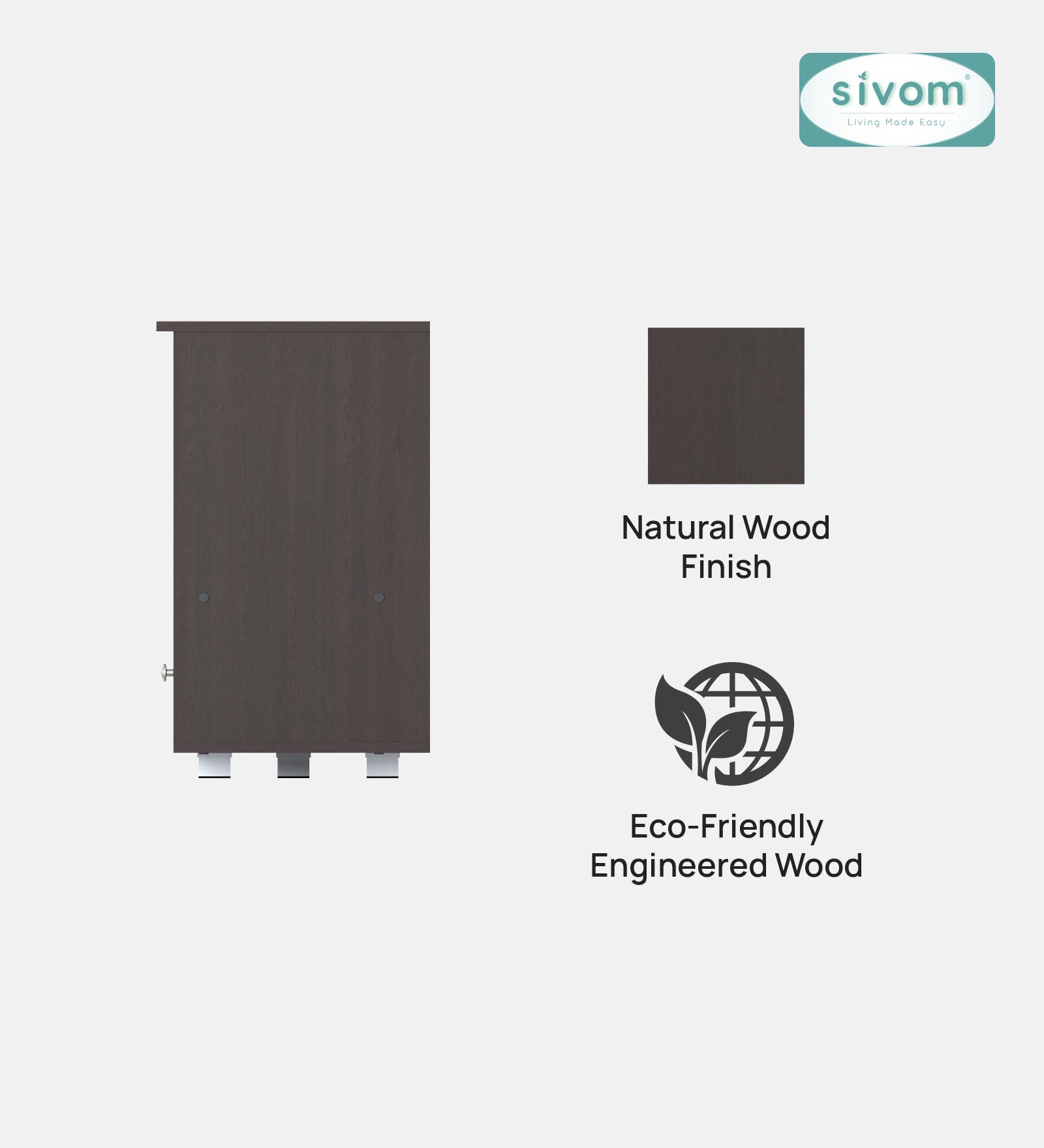Sivom furniture SIVOM DOLLAR Multipurpose TV Unit fits upto 43 inch with Storage Engineered Wood TV Entertainment Unit for Modern Homes | Elegant Design & Premium Finish (Copy) (Copy)