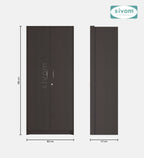 SIVOM Drogo Multipurpose 2 Door Wardrobe / Engineered Wood 2 Door Wardrobe for Modern Homes | Elegant Design & Premium Finish
