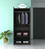 SIVOM Drogo Multipurpose 2 Door Wardrobe / Engineered Wood 2 Door Wardrobe for Modern Homes | Elegant Design & Premium Finish