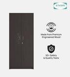 SIVOM Drogo Multipurpose 2 Door Wardrobe / Engineered Wood 2 Door Wardrobe for Modern Homes | Elegant Design & Premium Finish