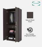 SIVOM Drogo Multipurpose 2 Door Wardrobe / Engineered Wood 2 Door Wardrobe for Modern Homes | Elegant Design & Premium Finish