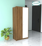 SIVOM Drogo Multipurpose 2 Door Wardrobe / Engineered Wood 2 Door Wardrobe for Modern Homes | Elegant Design & Premium Finish