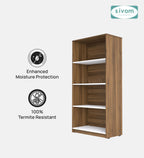 Sivom SIVOM Dwell Multipurpose Storage Rack/Study/Home/Office Engineered Wood Open Book Shelf for Modern Homes | Elegant Design & Premium Finish