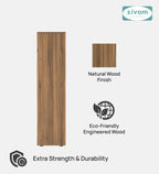 Sivom SIVOM Dwell Multipurpose Storage Rack/Study/Home/Office Engineered Wood Open Book Shelf for Modern Homes | Elegant Design & Premium Finish