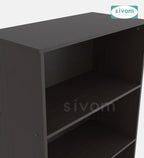 Sivom SIVOM Dwell Multipurpose Storage Rack/Study/Home/Office Engineered Wood Open Book Shelf for Modern Homes | Elegant Design & Premium Finish