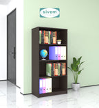Sivom SIVOM Dwell Multipurpose Storage Rack/Study/Home/Office Engineered Wood Open Book Shelf for Modern Homes | Elegant Design & Premium Finish