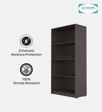 Sivom SIVOM Dwell Multipurpose Storage Rack/Study/Home/Office Engineered Wood Open Book Shelf for Modern Homes | Elegant Design & Premium Finish