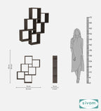 Sivom SIVOM CUBE Multipurpose Modular Wall Racks/Shelves/Organiser/Décor Particle Board Wall Shelf (Number of Shelves - 8, ) for Modern Homes | Elegant Design & Premium Finish