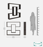 Sivom SIVOM MIZZ Multipurpose Modular Wall Racks/Shelves/Organiser/Décor Particle Board Wall Shelf (Number of Shelves - 6, ) for Modern Homes | Elegant Design & Premium Finish