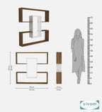 Sivom SIVOM MIZZ Multipurpose Modular Wall Racks/Shelves/Organiser/Décor Particle Board Wall Shelf (Number of Shelves - 6, ) for Modern Homes | Elegant Design & Premium Finish