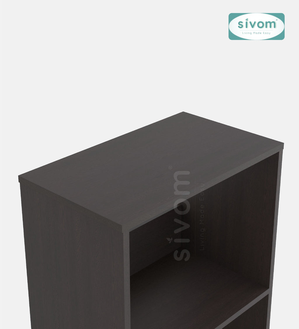 SIVOM Eclipse Multipurpose Storage Drawer/Study/Home/Office Engineered Wood Close Book Shelf  for Modern Homes | Elegant Design & Premium Finish