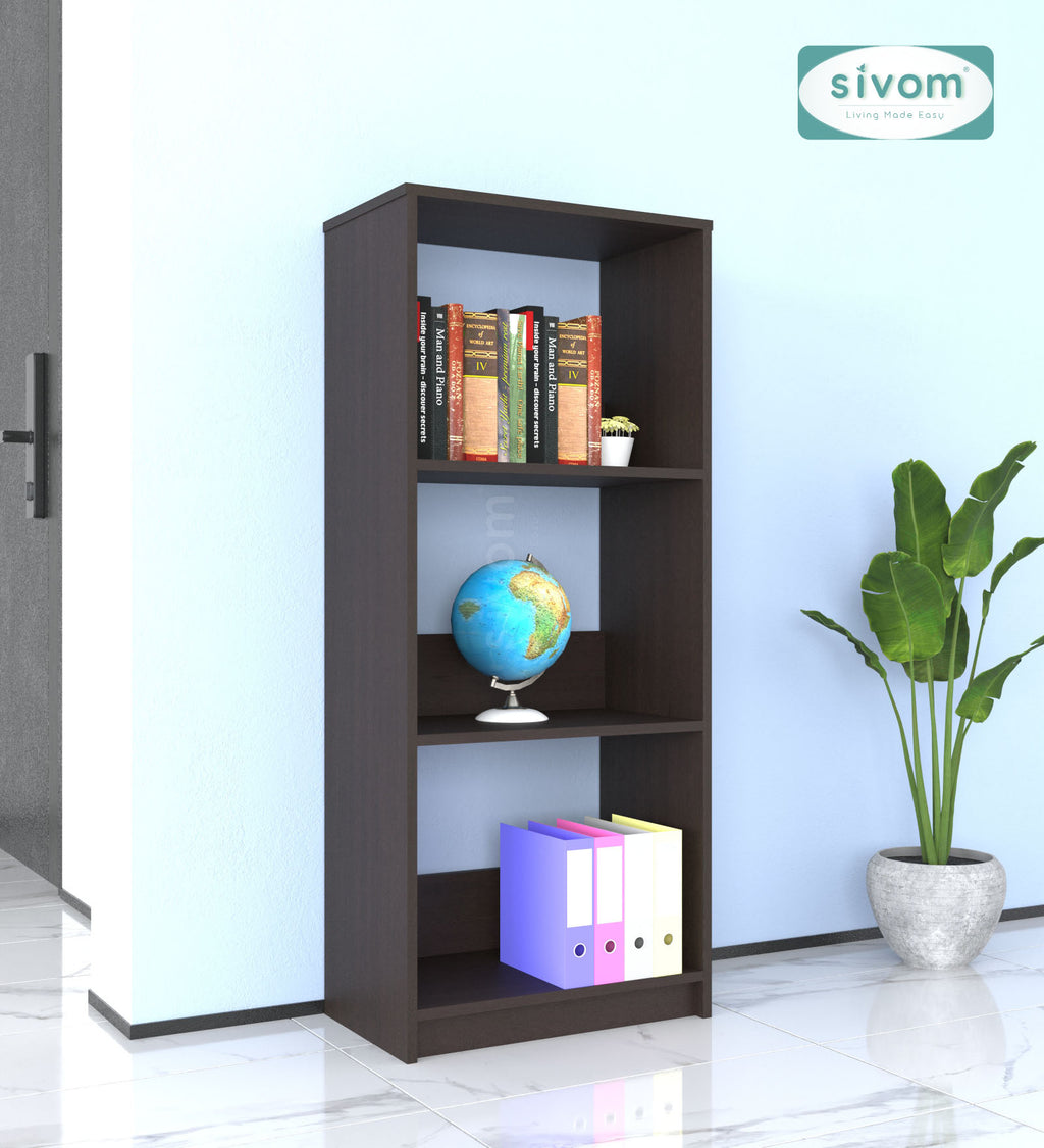 SIVOM Eclipse Multipurpose Storage Drawer/Study/Home/Office Engineered Wood Close Book Shelf  for Modern Homes | Elegant Design & Premium Finish
