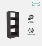 SIVOM Eclipse Multipurpose Storage Drawer/Study/Home/Office Engineered Wood Close Book Shelf  for Modern Homes | Elegant Design & Premium Finish