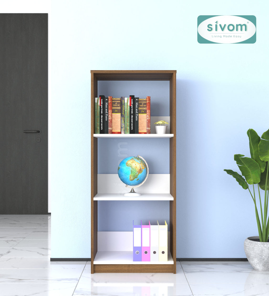 SIVOM Eclipse Multipurpose Storage Drawer/Study/Home/Office Engineered Wood Close Book Shelf  for Modern Homes | Elegant Design & Premium Finish