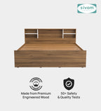 Sivom furniture SIVOM Eden Bed with Storage Engineered Wood King Bed Engineered Wood King Bed (Delivery Condition - Knock Down)
