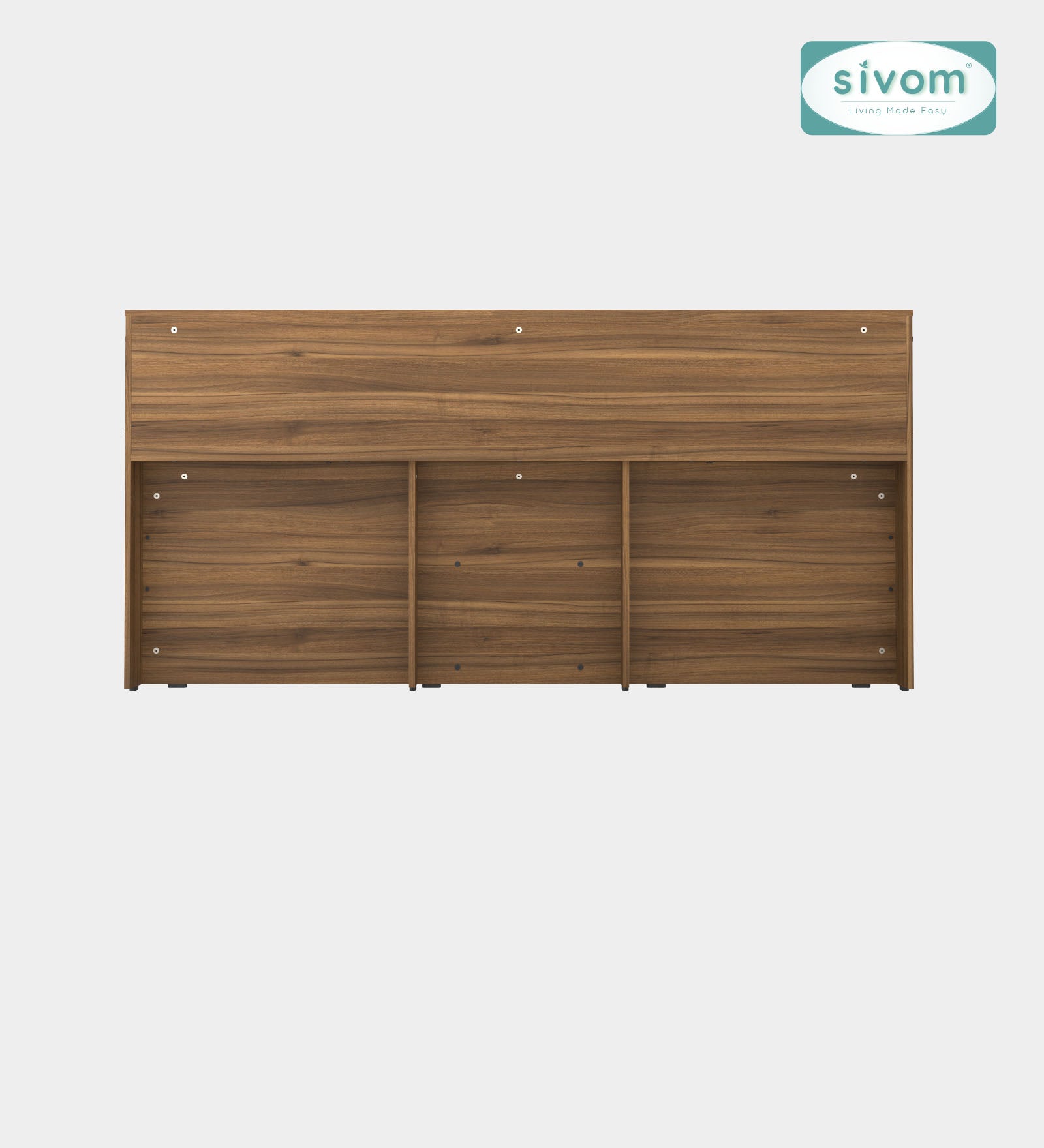 Sivom furniture SIVOM Eden Bed with Storage Engineered Wood King Bed Engineered Wood King Bed (Delivery Condition - Knock Down)