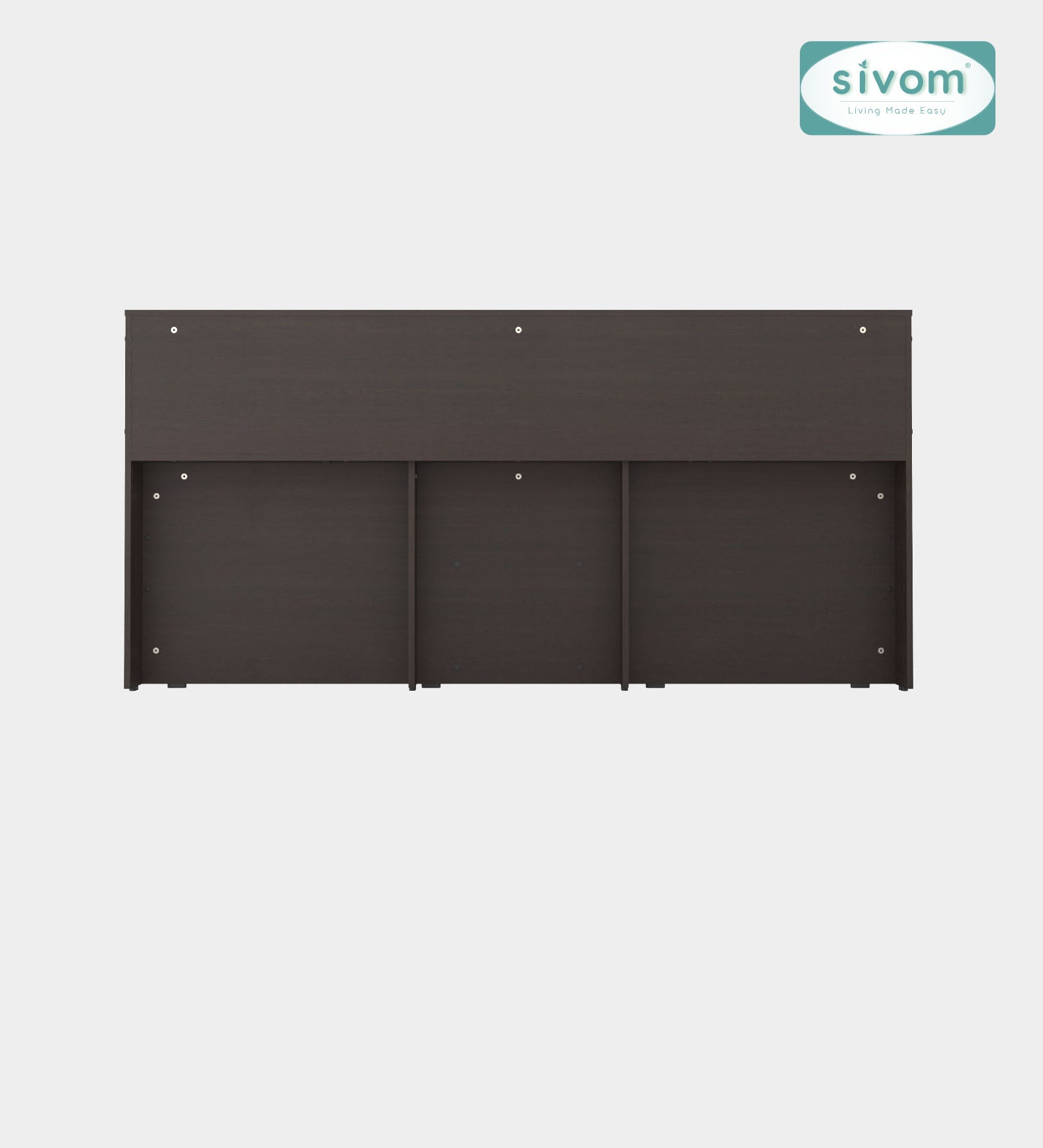 Sivom furniture SIVOM Eden Bed with Storage Engineered Wood King Bed Engineered Wood King Bed (Delivery Condition - Knock Down)
