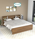 Sivom SIVOM Eden Box Bed without Storage Engineered Wood King Box Bed for Modern Homes | Elegant Design & Premium Finish