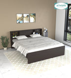 Sivom SIVOM Eden Box Bed without Storage Engineered Wood King Box Bed for Modern Homes | Elegant Design & Premium Finish