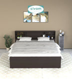 Sivom SIVOM Eden Box Bed without Storage Engineered Wood King Box Bed for Modern Homes | Elegant Design & Premium Finish