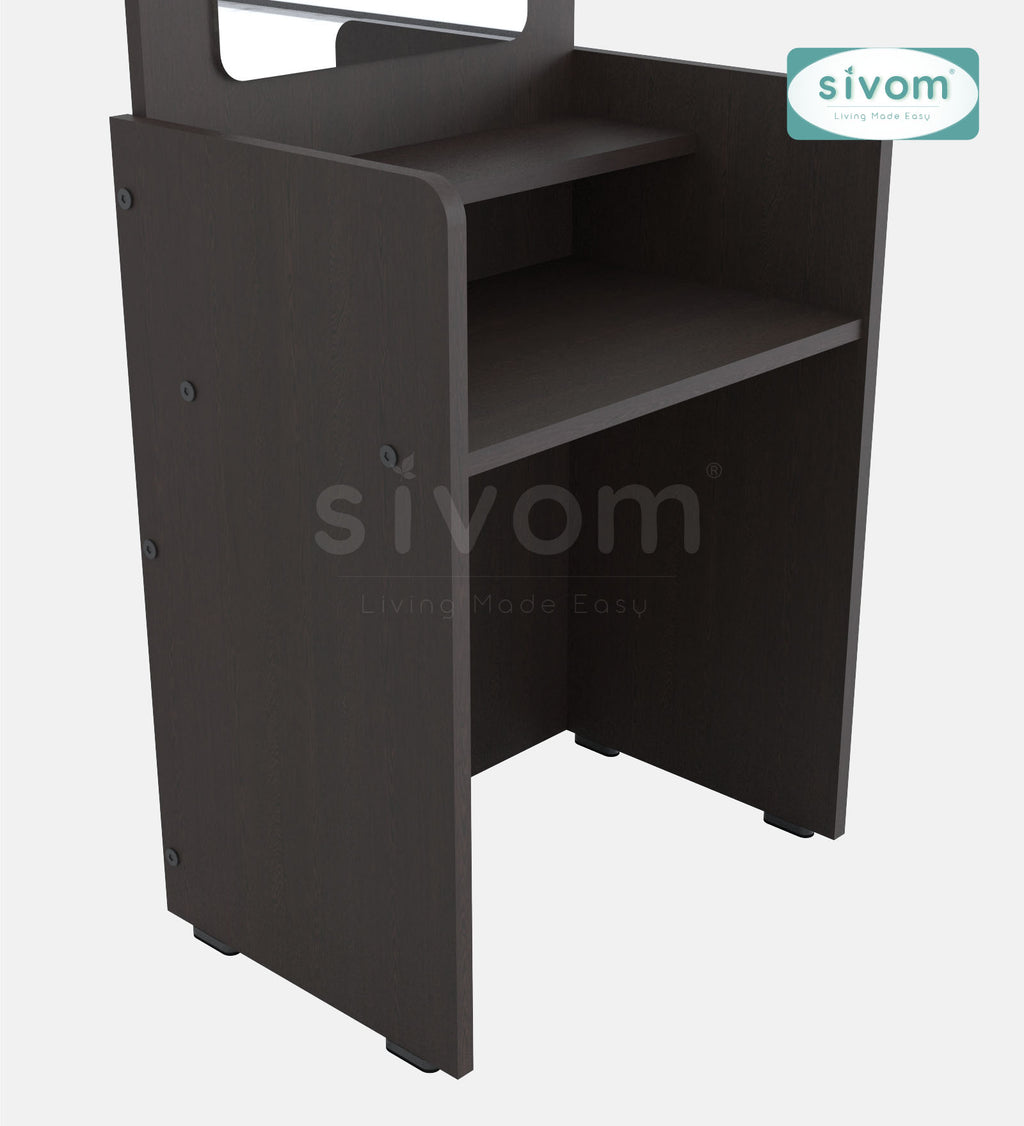 Sivom SIVOM Edwin Dressing Table with Stool Engineered Wood Dressing Table for Modern Homes | Elegant Design & Premium Finish