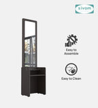 Sivom SIVOM Edwin Dressing Table with Stool Engineered Wood Dressing Table for Modern Homes | Elegant Design & Premium Finish