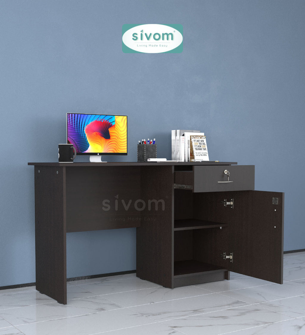 Sivom SIVOM ELECTRA Multipurpose Study/Home/Office Table Engineered Wood Study Table for Modern Homes | Elegant Design & Premium Finish (Copy) (Copy)