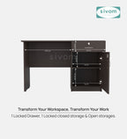 Sivom SIVOM ELECTRA Multipurpose Study/Home/Office Table Engineered Wood Study Table for Modern Homes | Elegant Design & Premium Finish (Copy) (Copy)