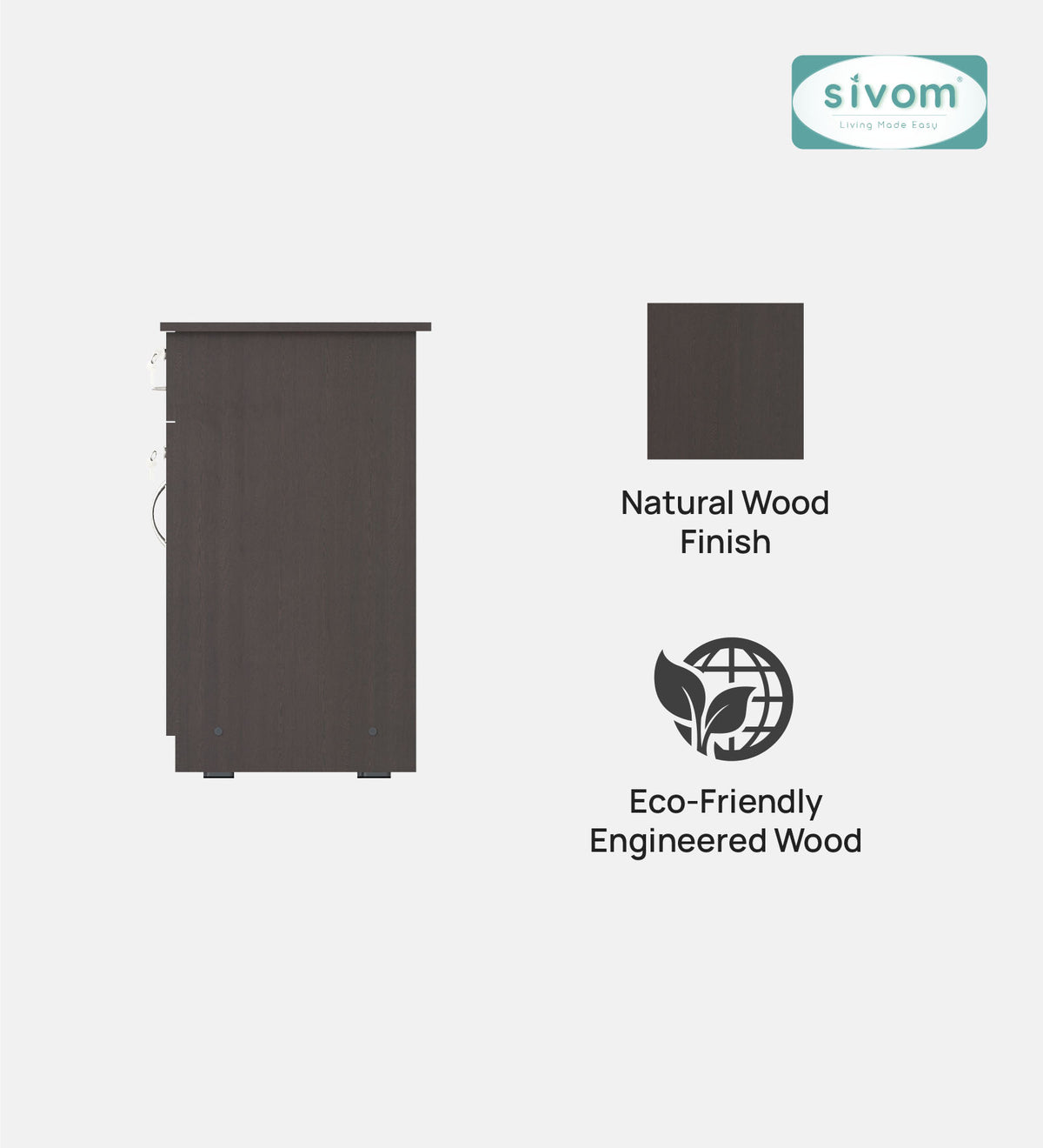 Sivom SIVOM ELECTRA Multipurpose Study/Home/Office Table Engineered Wood Study Table for Modern Homes | Elegant Design & Premium Finish (Copy) (Copy)