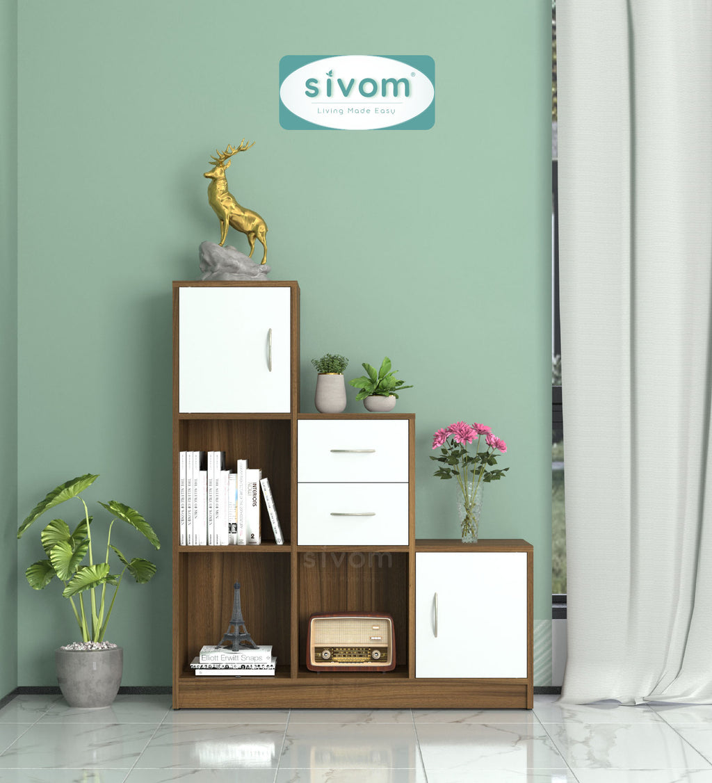 Sivom SIVOM Elegant Multipurpose Storage Unit/ Engineered Wood Free Standing Cabinet for Modern Homes | Elegant Design & Premium Finish