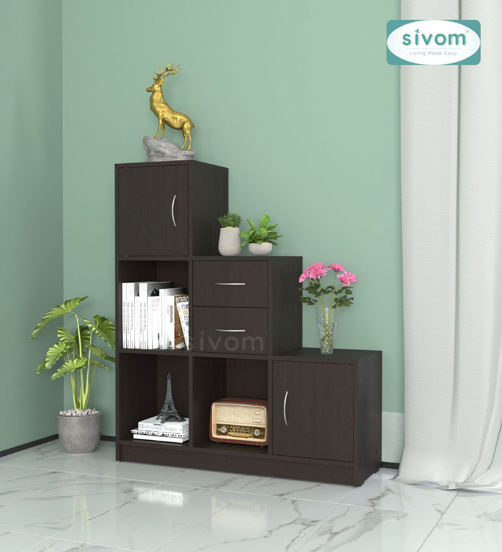 Sivom SIVOM Elegant Multipurpose Storage Unit/ Engineered Wood Free Standing Cabinet for Modern Homes | Elegant Design & Premium Finish