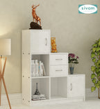 Sivom SIVOM Elegant Multipurpose Storage Unit/ Engineered Wood Free Standing Cabinet for Modern Homes | Elegant Design & Premium Finish