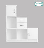 Sivom SIVOM Elegant Multipurpose Storage Unit/ Engineered Wood Free Standing Cabinet for Modern Homes | Elegant Design & Premium Finish