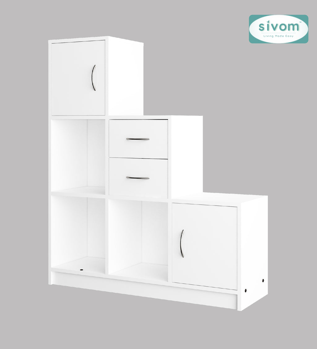 Sivom SIVOM Elegant Multipurpose Storage Unit/ Engineered Wood Free Standing Cabinet for Modern Homes | Elegant Design & Premium Finish