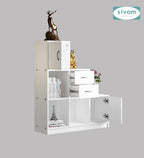 Sivom SIVOM Elegant Multipurpose Storage Unit/ Engineered Wood Free Standing Cabinet for Modern Homes | Elegant Design & Premium Finish