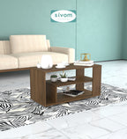 Sivom SIVOM Eleza Multipurpose Centre Table / Engineered Wood Coffee Table for Modern Homes | Elegant Design & Premium Finish