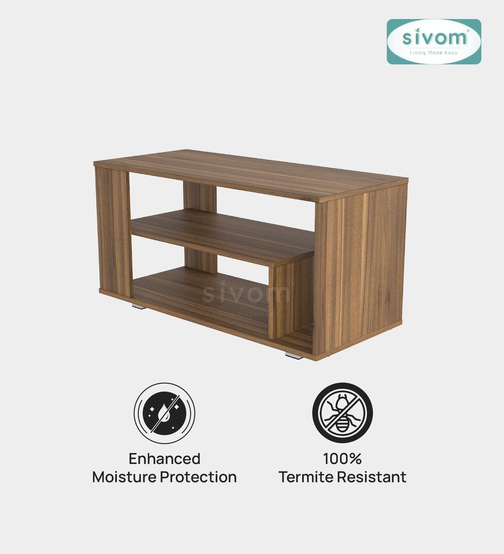 Sivom SIVOM Eleza Multipurpose Centre Table / Engineered Wood Coffee Table for Modern Homes | Elegant Design & Premium Finish