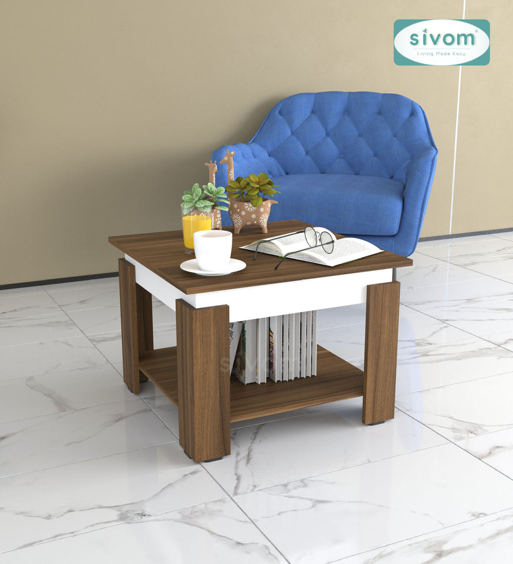 Sivom SIVOM Elon Multipurpose Centre Table / Engineered Wood Coffee Table for Modern Homes | Elegant Design & Premium Finish
