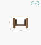 Sivom SIVOM Elon Multipurpose Centre Table / Engineered Wood Coffee Table for Modern Homes | Elegant Design & Premium Finish
