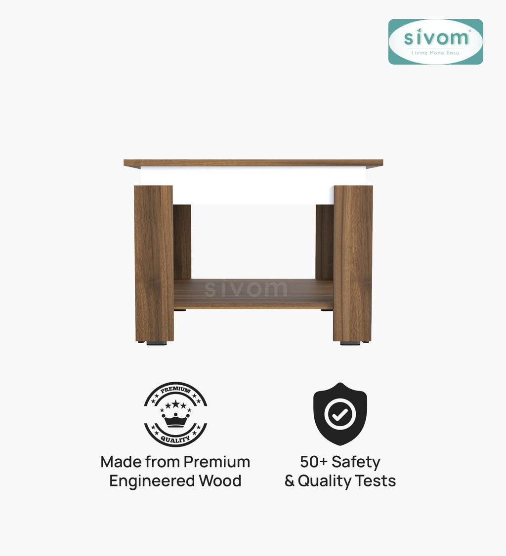 Sivom SIVOM Elon Multipurpose Centre Table / Engineered Wood Coffee Table for Modern Homes | Elegant Design & Premium Finish