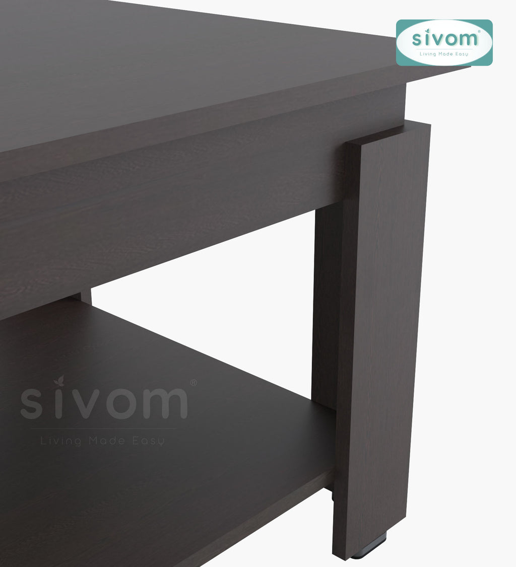 Sivom SIVOM Elon Multipurpose Centre Table / Engineered Wood Coffee Table for Modern Homes | Elegant Design & Premium Finish