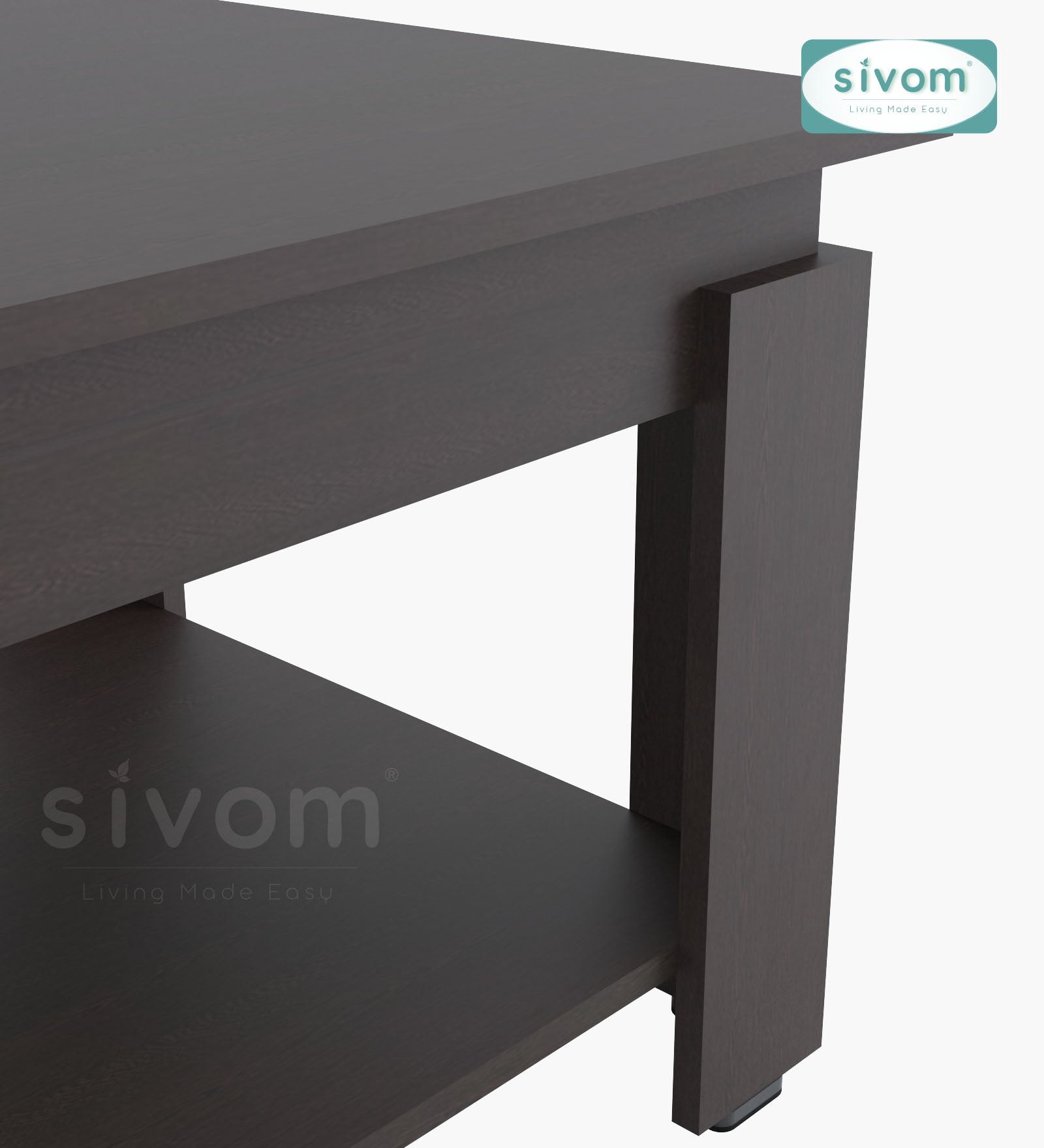 Sivom SIVOM Elon Multipurpose Centre Table / Engineered Wood Coffee Table for Modern Homes | Elegant Design & Premium Finish