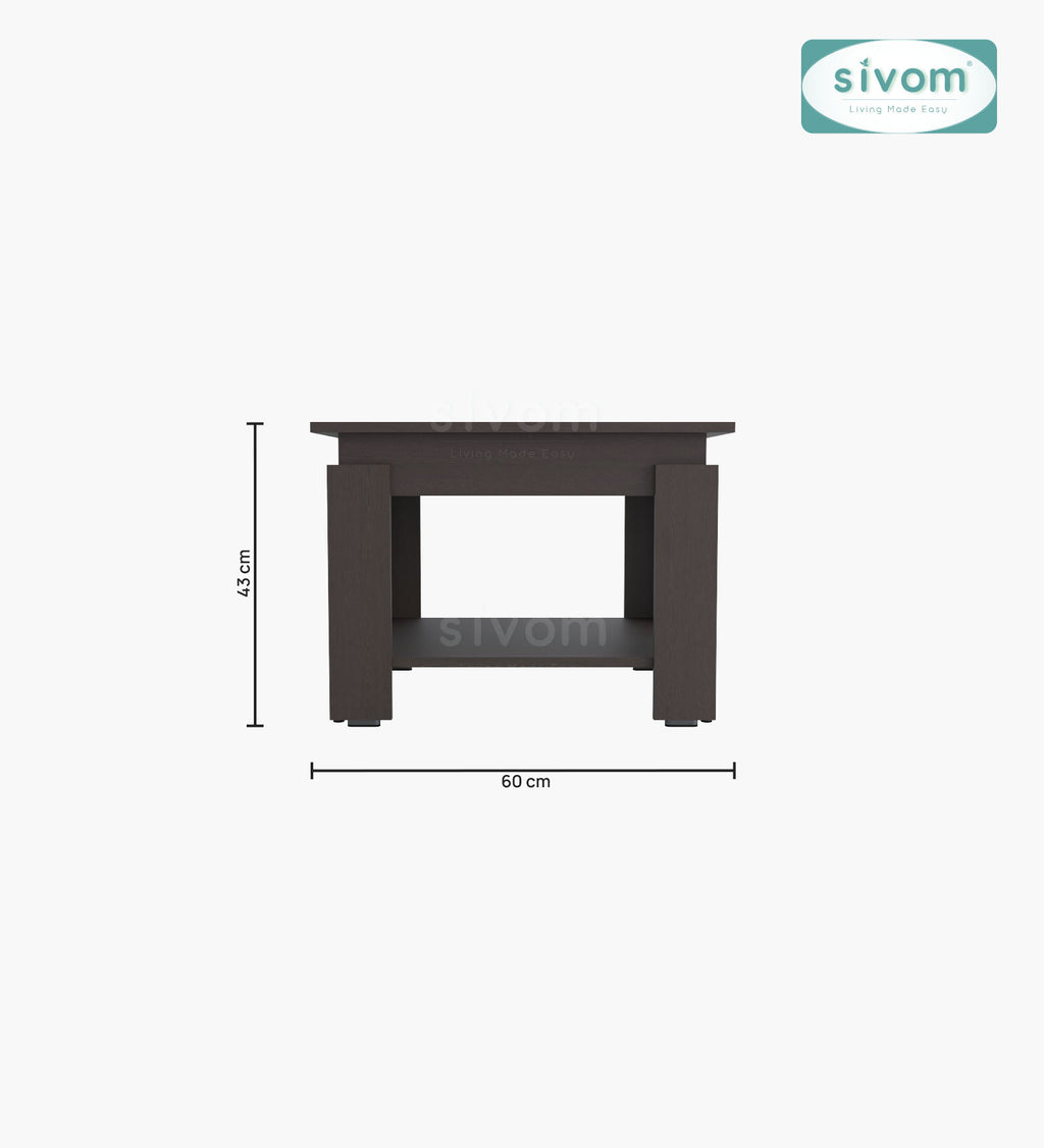 Sivom SIVOM Elon Multipurpose Centre Table / Engineered Wood Coffee Table for Modern Homes | Elegant Design & Premium Finish