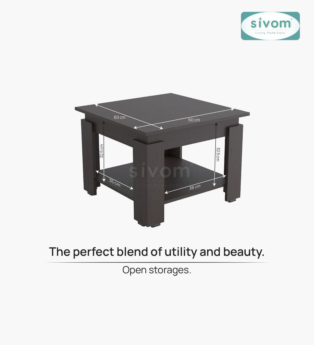 Sivom SIVOM Elon Multipurpose Centre Table / Engineered Wood Coffee Table for Modern Homes | Elegant Design & Premium Finish