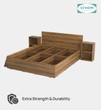 Sivom furniture SIVOM Estora Bed with Storage Engineered Wood Queen Bed Engineered Wood Queen Bed (Delivery Condition - Knock Down)