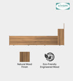 Sivom furniture SIVOM Estora Bed with Storage Engineered Wood Queen Bed Engineered Wood Queen Bed (Delivery Condition - Knock Down)