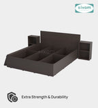 Sivom furniture SIVOM Estora Bed with Storage Engineered Wood Queen Bed Engineered Wood Queen Bed (Delivery Condition - Knock Down)
