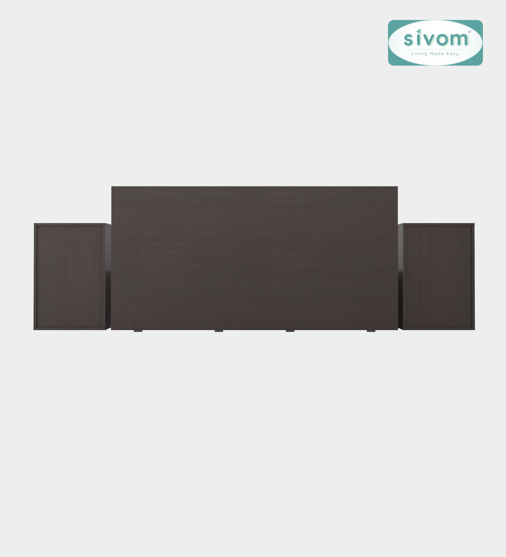 Sivom furniture SIVOM Estora Bed with Storage Engineered Wood Queen Bed Engineered Wood Queen Bed (Delivery Condition - Knock Down)